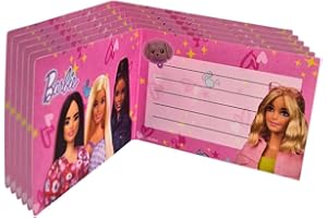 BeenSmile, Barbie, Party Invites, Kids Party Invites, Birthday Party Invites to Announce Your Party with Your Favorite Characters from Barbie, 6U