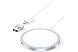 EXW Caricatore wireless per iphone Magnetico, Base di Ricarica Wireless Rapida per iPhone Serie 17/16/15/14/13/12 e AirPods 4/3/2/Pro con Doppia Porta di Ricarica (Alimentatore non incluso)