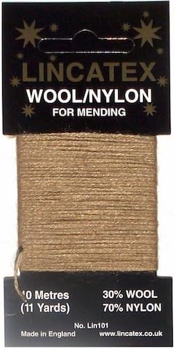 Lincatex Light Brown Darning Yarn Wool blend 10 meters