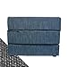 Produktbild Arketicom Italian Faltmatratze TOUF, the Bed that Becomes a Puff, Blue Jeans Fabric Base and external Cover Grey 80x63x45 cm Artisans Italian Product 100% Hand Made