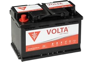 VOLTA BATERÍAS Bateria de Coche Standard 75Ah 680A Volta L750I - Borne +Izq - Medidas Largo 278 x Ancho 175 x Alto 190 mm con 2 años de Garantía - Fabricación Europea. Automóvil de turismo