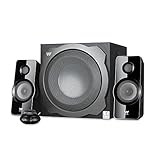 Potencia: 150 W; subwoofer de madera; frecuencia de respuesta: subwoofer 45 Hz- 130 Hz , satélites: 90 Hz- 20Khz / S/N > 65 dB; separación > 35 dB;  altavoces: 6.5''x1 (4 ohms) +2 satélites 3'' (4 ohms)