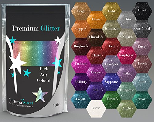 Large 100g Premium Glitter Powder Metallic Ultra Fine in ANY ONE colour! For Nails, Crafts, Body