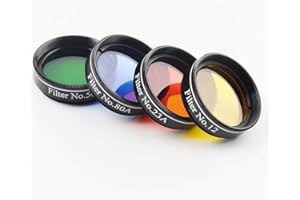Solomark Optics - Set di 4 filtri per Celestron, Orion, Sky-watcher, Meade, William e qualsiasi marca (3,2 cm, 4 filtri)