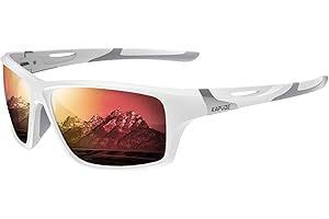 KAPVOE Polarizzati Occhiali Sole Sportivi Alta Definizione Lenti Alto Contrasto per Uomo Donna Ciclismo Pesca Golf Corsa Guida Pesca Baseball