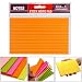 7Trees® Self-Stick Sticky Note Pad, Ruled, Neon Colors, 4 x 6 inch, 100 Sheets. 20 Sheets/Color RS.229.00