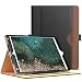 Produktbild MoKo Hülle für Neu iPad Pro 10.5 Zoll 2017 - Schlank Folding Kunstleder Schutzhülle Leder Hülle Tasche Ledertasche Etui Smart Case Cover mit Dokumentschlitze, Standfunktion, Auto Sleep/Wake up Funktion für New Apple iPad Pro 10.5 Zoll IOS 10 Retina Display Tablet, Schwarz/Braun
