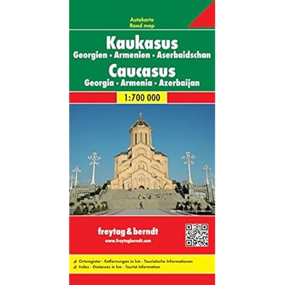 Caucase : Géorgie, Arménie, Azerbaïdjan - Caucasus - 1 : 700 000