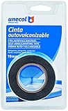 reparacion tuberia pvc presion Forma un cuerpo único Unecol 8444 Cinta auto vulcanizable (blíster con rollo), Negro, 2,5 m x 19 mm