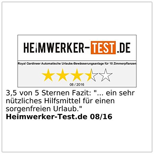 Royal Gardineer Automatische Urlaubs-Bewässerungsanlage für 10 Zimmerpflanzen - 6