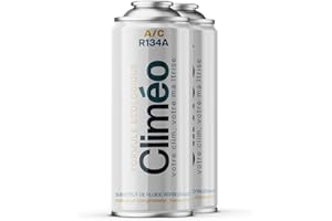 Climéo 2 x 400 ml Ecological Replacement for Refrigerant R134a/R12 Self-Filling the Air Conditioner