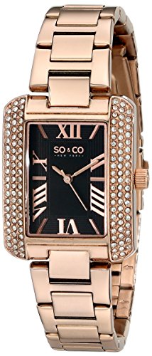 SO & CO New York Damen-Armbanduhr Madison Analog Quarz Edelstahl 5020.2