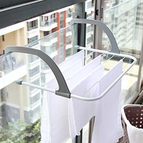 SYDLJ towel rackBalcony collapse Clothes airer Indoor radiator drying racks outside scalable clothes rods towel rack admit , 50*34*15cm