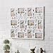 Produktbild OOFYHOME Große Puzzle-Art-9 4x6 Wandbehang Collage bild Bilderrahmen, Passend für Standard-4x6-Zoll-Fotos, 9 Öffnen, perfekte Foto-Rahmen für Familienbilder. Collage und Multiple Öffnungsrahmen , white