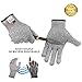 Produktbild Kim Yuan Schnittfeste Sicherheit Handschuhe - high Performance Lebensmittelqualität Level 5 Schutz, für Oyster Shucking, Fisch Filet Verarbeitung, Mandoline zum Schneiden, Fleisch und Holz, Grau M