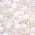 Realhaha Ball Pit Balls Crush Proof Plastic Balls for Children's Toy Balls Macaron Ocean Balls 2.15 inch Pack of 100, Beige