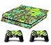 Produktbild Camouflage Tarnung Decal Skin Sticker Aufkleber for Playstation 4 PS4 Console Controllers (green)