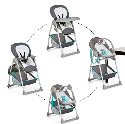 feeding baby in bouncer