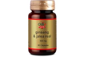 Obire | Ginseng + Jalea Real 600 mg | 60 Cápsulas | Con Vitaminas y Minerales | Vitalidad y el Bienestar