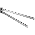 BGL Brush Nickel Swivel Towel Rail, Storage Oganizer Space Saving Wall-Mounted Towel Rack Holder Double Swivel Towel Bar for Bathroom