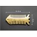 EQLEF® Green sandalwood no static handmade comb, mustache wood comb, Beard wooden comb, Pocket comb