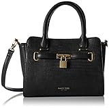 henkeltasche klein weiß  MARCO TOZZI Damen 61005 Henkeltasche, Schwarz (Black Comb), 25x19x10 cm