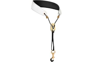 Miwayer Sax Neck Strap Professional Saxophone Harness Leather Padded Soft Neck Sling For Baritone Alto Tenor Soprano Baritone