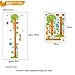 Possbay 700x500mm Animals Tree Removable Vinyl Wall Decal Decor Stickers Kids Height Chart Measure