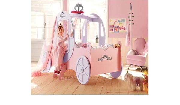 pink carriage bed