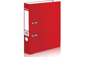 OFFICE CENTRE 1 x Red A4 Large 75mm Lever Arch Files Folders Stationery Metal Document Storage