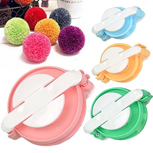 Tmade Kit para hacer pompones, 4 tamaños diferentes 