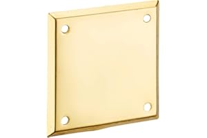 THIRARD - Piastra di Protezione - Ottone - Per Serrature di Sicurezza - Finitura Decorativa - Installazione Facile - Nasconde Imperfezioni - 60 x 60 mm - Giallo/Dorato