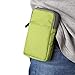 Price comparison product image Cell Phone Shoulder Messenger Bag Green, Pouch Waist Bag, 6.5 inch Ladies Men Zipper Cross Body Waist Bag Pockets Belt Clip Wallet Purse Holster Pouch Pack Pocket Bags with Locking Carabiner Hook