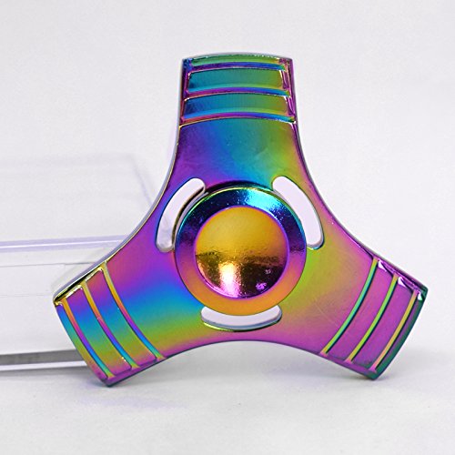 ChanTon Fidget Hand Spinner Toy,Stress Reducer Ultra Durable High Speed Ceramic Bearing Fidget Finger Toy Can Continue to Rotate for 1-3 minutes - Perfect for ADD / ADHD / Anxiety / Autism And Stress Relief Adult Children,Office Desk Gadget (Multicolor)