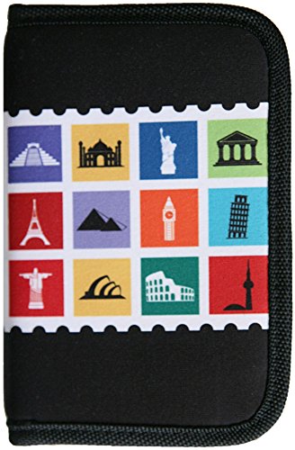 ORB Travel RFID Cartera con organizador interno para tarjetas, pasaporte, etc., WP532-RWB-Red/White/Blue (rojo) - WP534