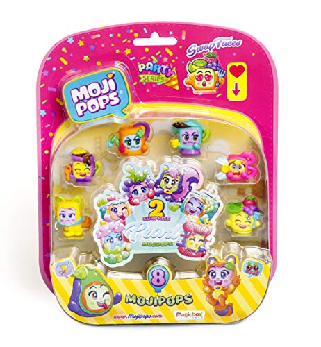 MojiPops Party - Blister 8 figuras ( 2 figuras Perla)