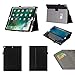 Produktbild ISIN Tablet Fall Serie Apple iPad Pro 12.9 2017 und 2015 Tablet-Modell Premium PU-Leder Schutzhülle Taschen mit Handschlaufe, Stylus Halter und Kartenschlitz (Schwarz)