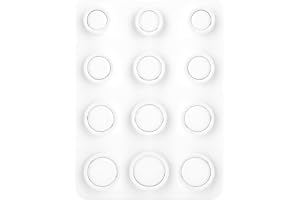 XRVRILE ring storleksmätare, ringstorlekssats, vit plast ringmall provset, 12 ringmått storlek innan köp