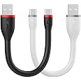 USB C Kabel kurz für Huawei Mate 20 Pro 20X iPad Pro 2018[2 Stück] EasyAcc PocketLine Typ C Kabel sync für Samsung Galaxy S10