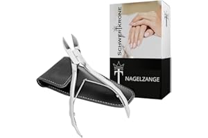 Schwertkrone Cążki do paznokci ze stali nierdzewnej 14 cm z ostrym i gładkim cięciem do paznokci stóp i palców z etui