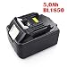 Produktbild MIANBAOSHU 18V 5.0Ah 5000mAh ErsatzAkku Li-ion Werkzeugakku für Makita BL1850 BL1840 BL1830 BL1840B BL1815 BL1835 194204-5 194205-3 194309-1 18V Ersatz Batterie Li-ion Accu