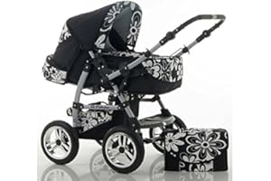DEIN_BABYLADEN Kombi-Kinderwagen Flash 2 in 1 inkl. Sportsitz und umfangreichem Zubehör in 38 Farben