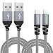 Produktbild WorCord 2-Pack Micro USB Kabel 1.8m Nylon Ladekabel und Sync Datenkabel Nylon für Huawei Y7 / P8 Lite / P9 Lite, Motorola Moto G5, Honor 6X, Lenovo K6, Samsung Galaxy S4 - Space Grau