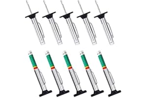 GODESON Medidor de profundidad de neumaticos de Dos Lados con código de Colores Inteligente, Medidor Profundidad Neumaticos,Herramienta de medición de Profundidad de Rodadura 25mm/32nds (10 Piezas)