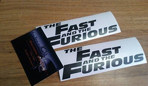 2x The Fast and The furious Mpower Audi BMW SPOILER BUMPER WINDOWS Decals