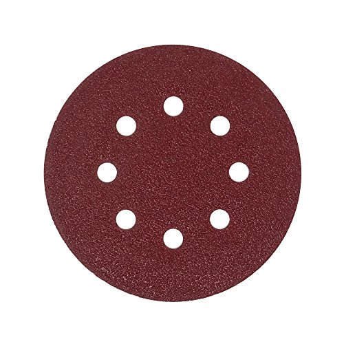 50 Stück Klett-Schleifscheiben Ø 125 mm Körnung 120 für Exzenter-Schleifer 8 Loch - 2