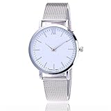 Damen Uhren Einfache Armbanduhr Damen Frau Mesh Metallarmband Luxus Uhr Edelstahl Armband Analoge Quarz Damenuhr Armbanduhren für Frauen Weihnachten Geschenk