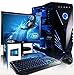 Produktbild VIBOX Fornax Komplett-PC Paket 27 Gaming PC - 3,9GHz Intel i5 Quad Core CPU, GTX 1080, leistungsfähig, Desktop Gamer Computer mit 2 Spielgutscheine (Inklusive For Honor Code), 22" Monitor, Gamer Tastatur & Mouse, Windows 10, Blau Innenbeleuchtung, lebenslange Garantie* (3,5GHz (3,9GHz Turbo) Superschneller Intel I5 6600K 4-Core Skylake Prozessor CPU, Nvidia GeForce GTX 1080 8GB Grafikkarte, 32GB HyperX DDR4 2133MHz RAM, 240GB SSD, 3TB Festplatte, Raijintek CPU Kühler, Vibox blaues Gehäuse)