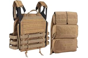 Tactical Area Chaleco Protector táctico JPC MOLLE Airsoft Multicam con Kit de expansión Exterior 2.0 de Gran Capacidad