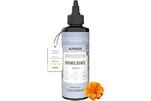 alphazoo Ohrmilbenöl für Katzen 100ml – Natürliche Ohrpflege & Reinigung mit Aloe Vera & Calendula – Beruhigende Ohrentropfen gegen Ohrmilben & Ohrräude – Sanfte Pflege für Katzenohren